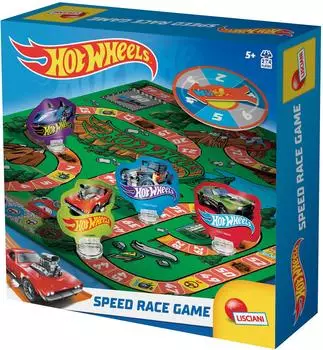 Hot Wheels Speed Race Brettspiel, 2-4 Spieler, ab 5 Jahren