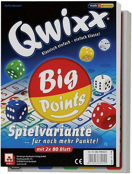 Nürnberger Spielkarten Qwixx Big Points