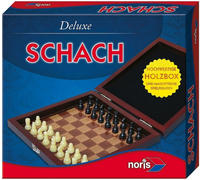 NORIS Spiele Deluxe Reisespiel - Schach - Holzbox 266416