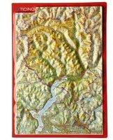 Georelief Gbr Reliefpostkarte Tessin