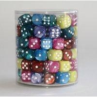 Weible Spiele Weiblespiele 05152-1 - Acryl-Würfel, pearl in Dose, 16 mm, 100 Stück