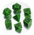 Q-Workshop Celtic Dice 3D green/black (QWOCER15)