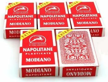 Ludomax Fünferpaket Napoletane Extra Spielkarten, Triplex von Modiano - ScopaBriscola