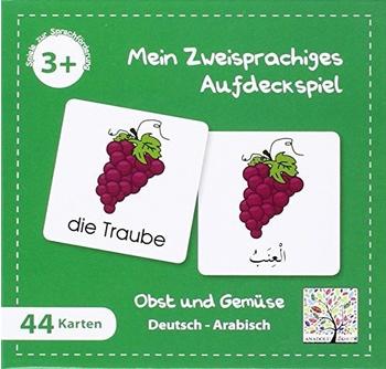 Schulbuchverlag Anadolu Mein Zweisprachiges Aufdeckspiel (Kinderspiel), Obst und Gemüse, Arabisch