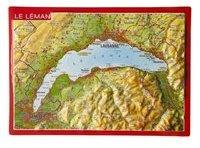 Georelief Gbr Reliefpostkarte Genfer See