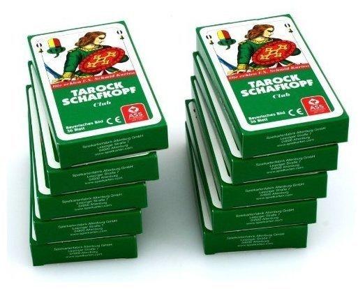Ludomax Zehnerpaket TAROCKSCHAFKOPF Bayerisches Bild ASS Spielkarten