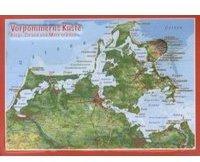 Georelief Gbr Reliefpostkarte Vorpommern Küste