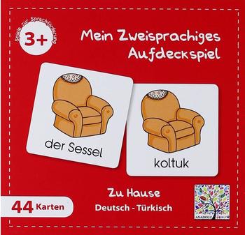 Schulbuchverlag Anadolu Mein Zweisprachiges Aufdeckspiel (Kinderspiel), Zu Hause, Türkisch