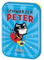 Moses Kartenspiel 90296, Schwarzer Peter, ab 4 Jahre, Metalldose, 2-6 Spieler