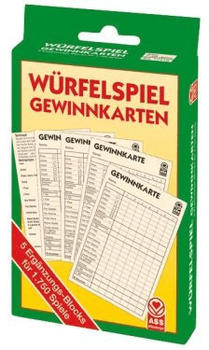 W&uuml;rfelspiel Gewinnkarten