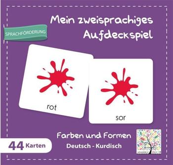 Schulbuchverlag Anadolu Mein zweisprachiges Aufdeckspiel Farben und Formen Deutsch-Kurdisch (Kinderspiel)