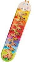 Haba Kinder-Musikinstrument 1302593001, Regenmacher Wurm aus Holz, ab 2 Jahre