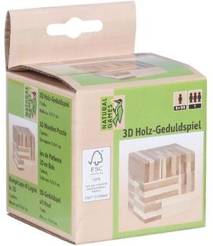 NG 3D Holz-Geduldspiel Würfel #7cm 0061421076