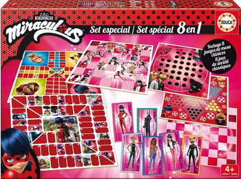 Educa Borrás Miraculous 8 in 1 Board Games