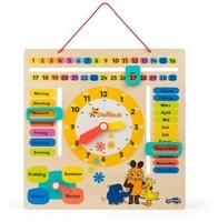 Small Foot Lernspielzeug "Die Maus, Lernuhr mit Kalender"