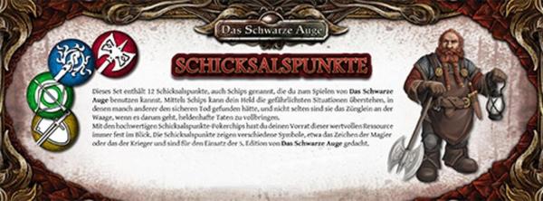 Ulisses Spiele Das Schwarze Auge, DSA5 Einsteigerbox: Schicksalspunkte-Set (12)