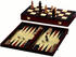 Schach-Backgammon-Dame-Set magnetisch