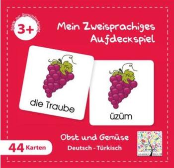 Schulbuchverlag Anadolu Mein Zweisprachiges Aufdeckspiel, Obst und Gemüse, Türkisch (Kinderspiel)