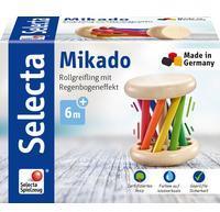 Selecta Babywelt Holz Rollspielzeug Mikado krabbeln Regenbogeneffekt 61034