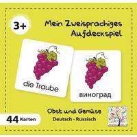 Schulbuchverlag Anadolu Mein Zweisprachiges Aufdeckspiel Obst und Gemüse Russisch (Kinderspiel)
