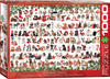 Eurographics 6000-0939 - Weihnachtshunde , Puzzle, 1.000 Teile, Spielwaren
