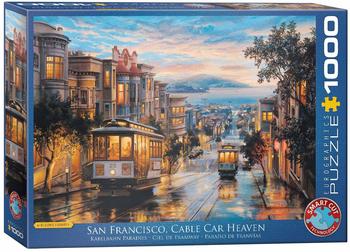 Eurographics 6000-0957 - San Francisco Kabelbahn Himmel von Eugene Lushpin, Puzzle