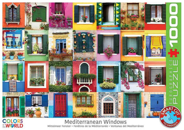 Eurographics Puzzles Mediterranean Windows 1000 Teile Puzzle (6000-5350)