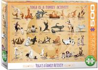 Eurographics 6500-5354, Eurographics Puzzle XXL Teile - Yoga is A Family...