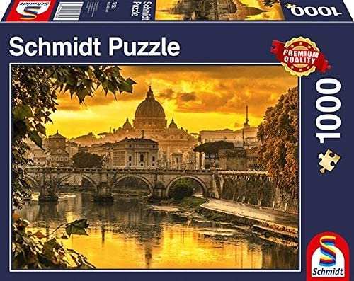 Schmidt Spiele Puzzle Goldenes Licht über Rom, 1000 Teile