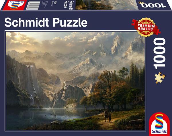 Schmidt Spiele Puzzle Wasserfall-Idylle, 1000 Teile 58399