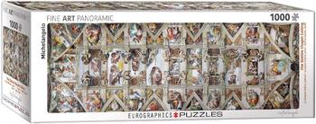 Eurographics 6010-0960 - Panorama Puzzle, The Sistine Chapel Ceiling, Decke der Sixtinischen Kapelle, Vatikanstadt, 1000 Teile