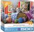 Eurographics 6500-5500 - Family Puzzle Knittin Kittens, Strickende Kätzchen, 500 Teile