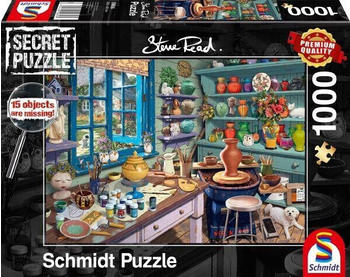 Schmidt-Spiele Secret Puzzle Steve Read: Im Künster-Atelier 1000 Teile