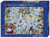 Heye-Puzzles 299132, Heye-Puzzles 299132 - Quirlige Welt - Landkarten-Kunst,...