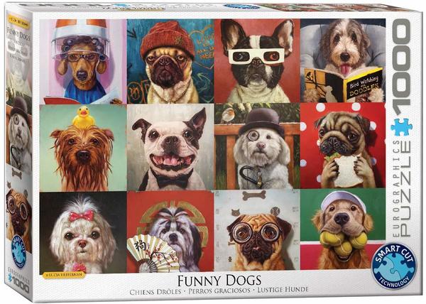 Eurographics 6000-5523 - Lucia Heffernan, Funny Dogs, Lustige Hunde, Puzzle,