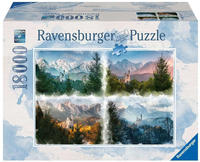 Ravensburger 16137, Ravensburger Castle Through The Seasons (18000)