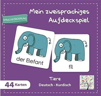 Schulbuchverlag Anadolu Mein zweisprachiges Aufdeckspiel Tiere Deutsch - Kurdisch