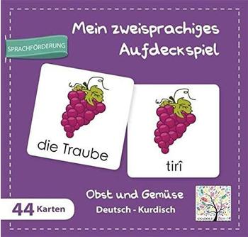 Schulbuchverlag Anadolu Mein zweisprachiges Aufdeckspiel Obst und Gemüse Deutsch-Kurdisch