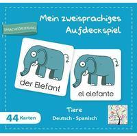 Schulbuchverlag Anadolu Mein zweisprachiges Aufdeckspiel Tiere Deutsch-Spanisch (Kinderspiel)