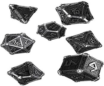 Q Workshop Metal Mythical 7 Polyhedral Ornamented Dice Set