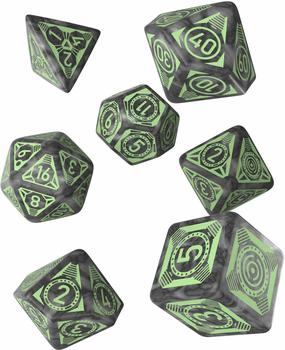 Q Workshop Starfinder Against The Aeon Throne RPG Ornamented Dice Set 7 Polyhedral Pieces