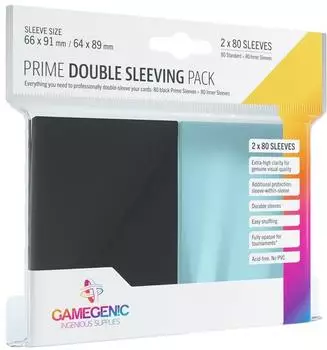Gamegenic Prime Double Sleeving Pack Kartenschutzhüllen 66x91mm