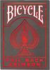 Bicycle 10027328, Bicycle Foil Back Crimson Red, 52 Spielkarten plus 2 Joker