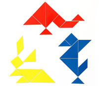 Betzold - Magnetisches Tangram - Raumvorstellung Geometrie Lernspiel Mathematik