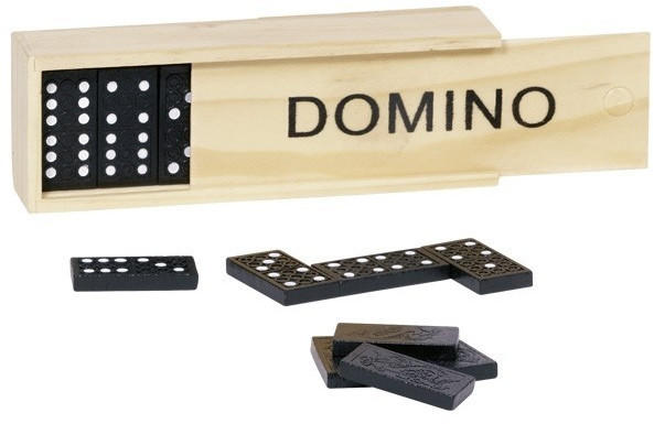 Dominospiel im Holzkasten (15449