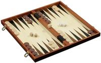 Schach Backgammon Dame Set, Feld 45 mm,Brettspiel aus Holz, 1-2 Spieler, ab 8 Ja