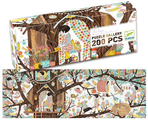 Djeco Puzzle-Galerie Tree House“ 200-teilig in bunt