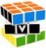 Carletto V-Cube 2057015 - V-Cube 3, Zauberwürfel, klassisch, Version: 3x3x3