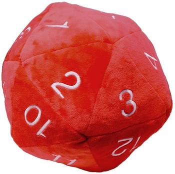 Ultra Pro UP - Dice - Jumbo D20 Novelty Dice Plush in Red with White Numbering