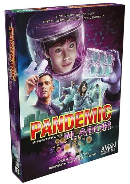 Z-Man Games ZMND0017 - Pandemie: Im Labor für 1-6 Spieler, ab 8+ Jahren (DE-Erweiterung),